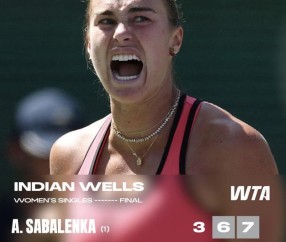 yl23455永利-萨巴伦卡破咒印第安维尔斯：在炼狱般的决赛中，学会与紧张共舞